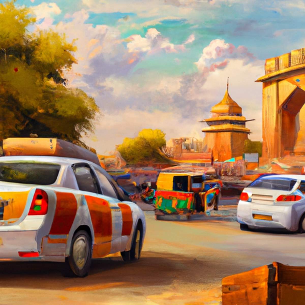 Taxipris i Indien