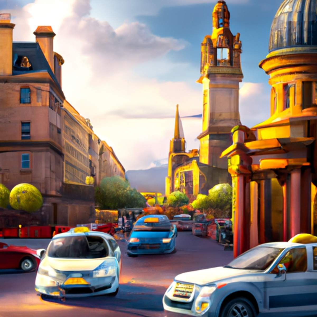 Taxipris i Skottland